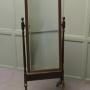 Edwardian Walnut Cheval Mirror