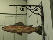 Fish Trade Sign, Rainbow Trout, Fishing Equipment