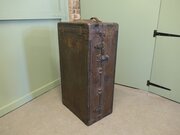 Fitted American Steamer Trunk Or Cabin Wardrobe