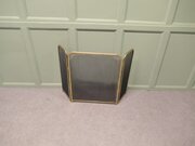 Folding Brass Mesh Fire Guard, Spark Guard 