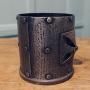  French Arts and Crafts Pewter Bottle Carrier,  