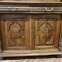 French Buffet de Corp  Carved OakGame Cupboard