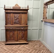 French Buffet De Corp, Carved OakGame Cupboard