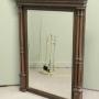 French Carved Oak Wall Mirror with Side Columns