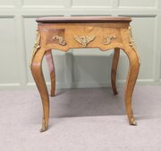 French Empire Style Walnut And Ormolu Games Table