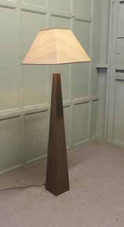 French Post Modern Simulated Leather Floor Lamp  