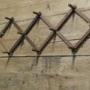 French Retro Trellis Style Hat and Coat Wall Rack