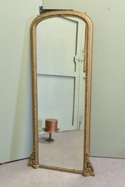 Full Length French 19th Century Louis Wall Mirror