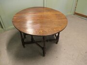 Georgian Oak Gate Leg Table with drawer