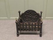 Gothic Style Free Standing Fire Basket with Decora