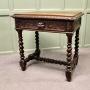 Green Man Gothic Carved Oak Writing Table