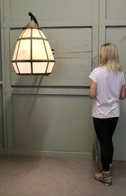 HUGE Brass Octagonal Wall Lantern 
