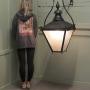 HUGE Painted Copper Wall Lantern 4ft4” high 