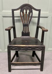 Hand Carved Chippendale Hall Chair Apprentice Piece