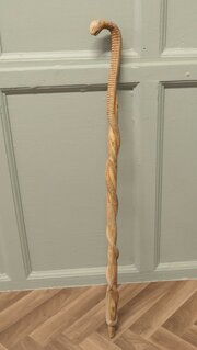 Hand Carved Wooden Cobra Walking Stick