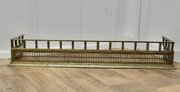 Heavy Quality Victorian Brass Fender, Industrial  