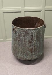 Industrial Style Iron Log Bin, Or Large Planter