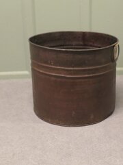 Industrial Style Metal Log Bin or Planter