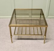 Italian  Mid 19th Century Brass Coffee Table