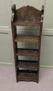 Japanese Liberty Arts And Crafts Tall Bookcase  