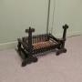 Large 19th Century Andirons with Grate