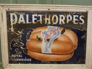 Large Enamel Pictorial Sausage Sign, Palethorps  