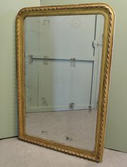 Large French 19th C Louis Philippe Gilt Mirror