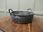 Large Heavy 19th Century Copper Preserving Pan  