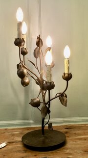 Large Italian Toleware Table Lamp
