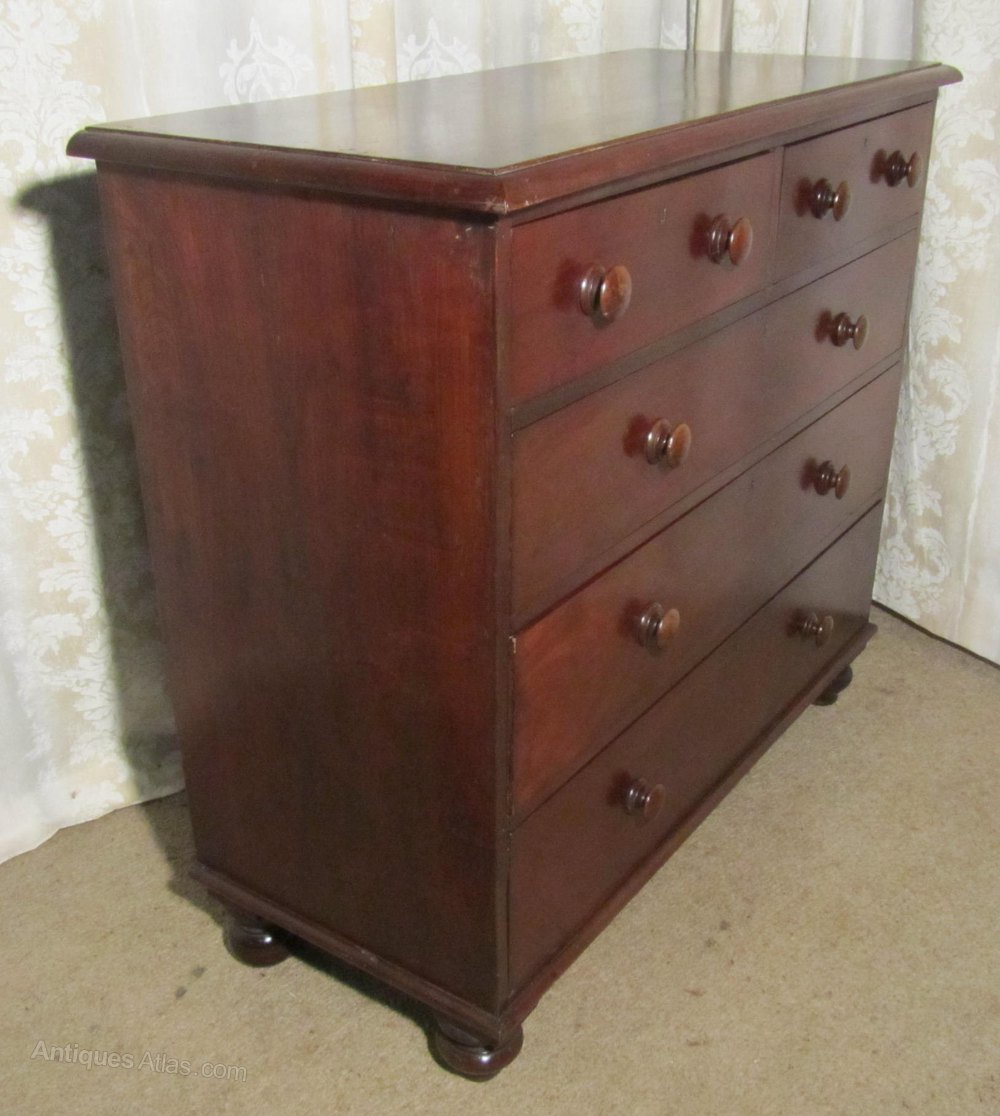 Large Victorian Mahogany Chest Of Drawers Antiques Atlas