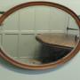 Large Victorian Mahogany Oval Mirror  