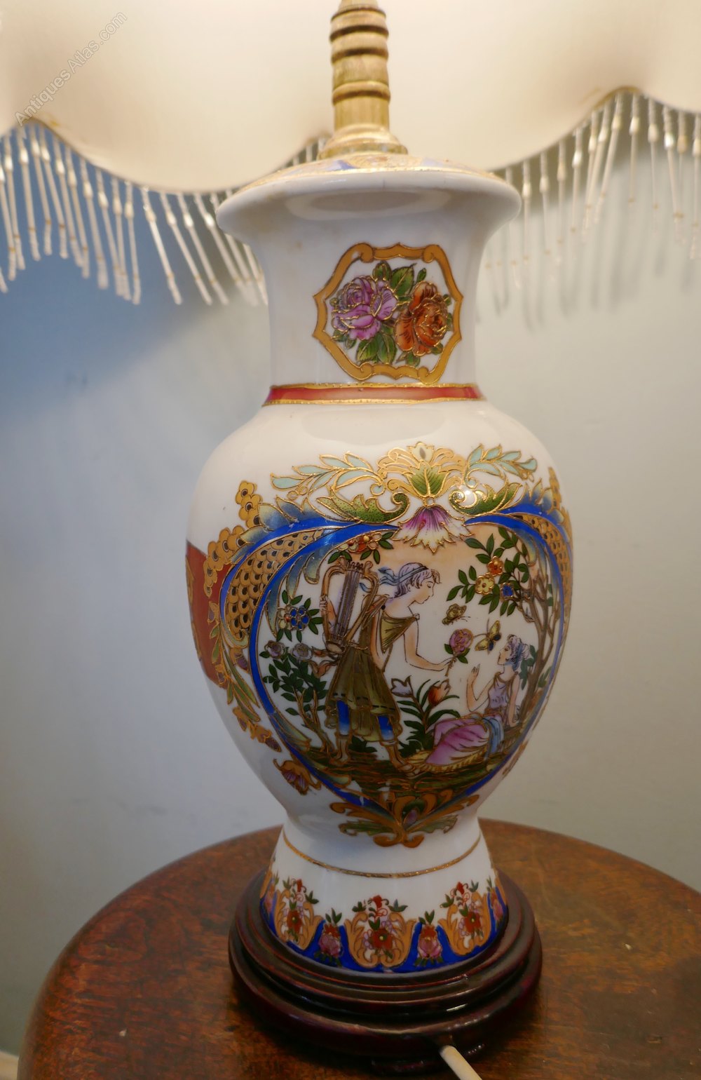 Antiques Atlas Large Vintage Porcelain Vase Lamp Classic Oriental