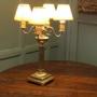 Large heavy Brass 4 Branch Table Lamp