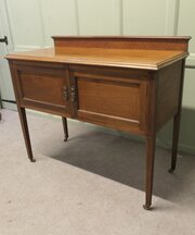 Late Victorian Walnut Side Cupboard Or Dresser 
