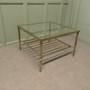 Mid 19th Century Square Brass Coffee Table 