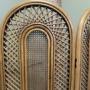 Mid Century Bamboo 3 Fold Dressing Screen  Room Divider