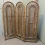 Mid Century Bamboo 3 Fold Dressing Screen, 