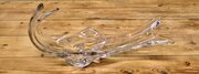 Mid Century Handblown Crystal Dish By Bayer Crystal