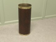 Mid Century Stick Stand Made In Brass And Leather