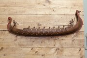 Mid Century Vintage Syroco Viking Ship Wall Art