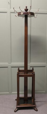 Oak Revolving Hat Coat And Umbrella Hall Stand