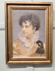 Oil Painting On Board Portrait Of A Masquerade 