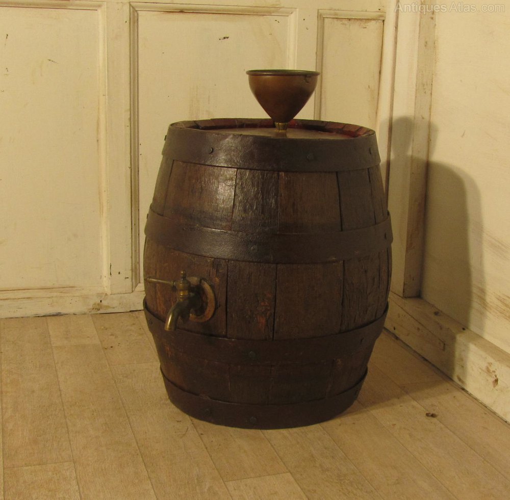 Old Oak & Iron Brandy Barrel Quirky Coffee Table Antiques Atlas