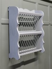 Painted Wall Hanging Pine Cottage Plate Rack