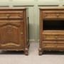 Pair of French Golden Oak Bedside Cabinets 