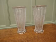 Pair Of Large Art Deco French Glass Vases  