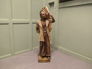 Plaster Sculpture Of A Samurai Warrior