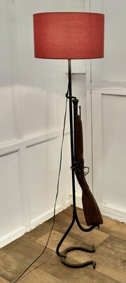 Quirky Hunting Lodge Shooting Rifle Lamp