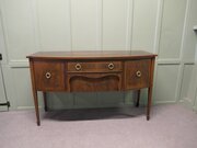 Regency Inlaid Bow Front Dresser    