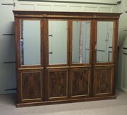 Regency Rosewood Wardrobe, Linen Press, Compactum